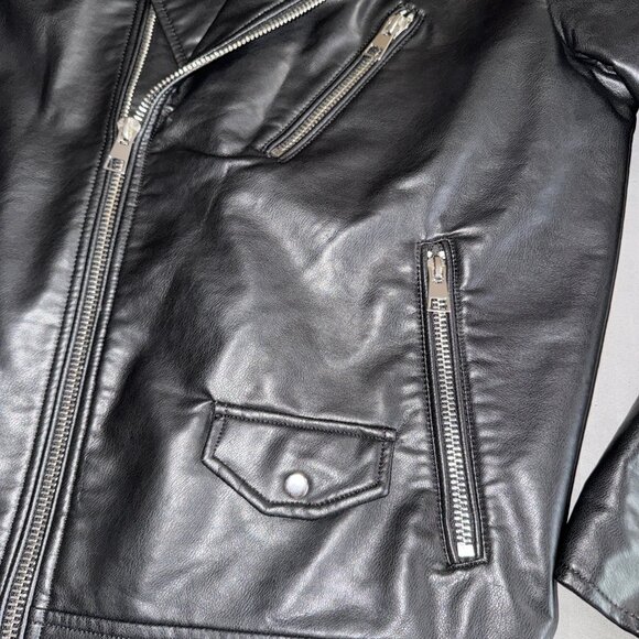 ZARA - Faux Leather Biker Jacket - Picture 4 of 8